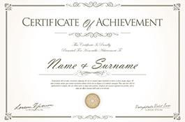 Certificate #1